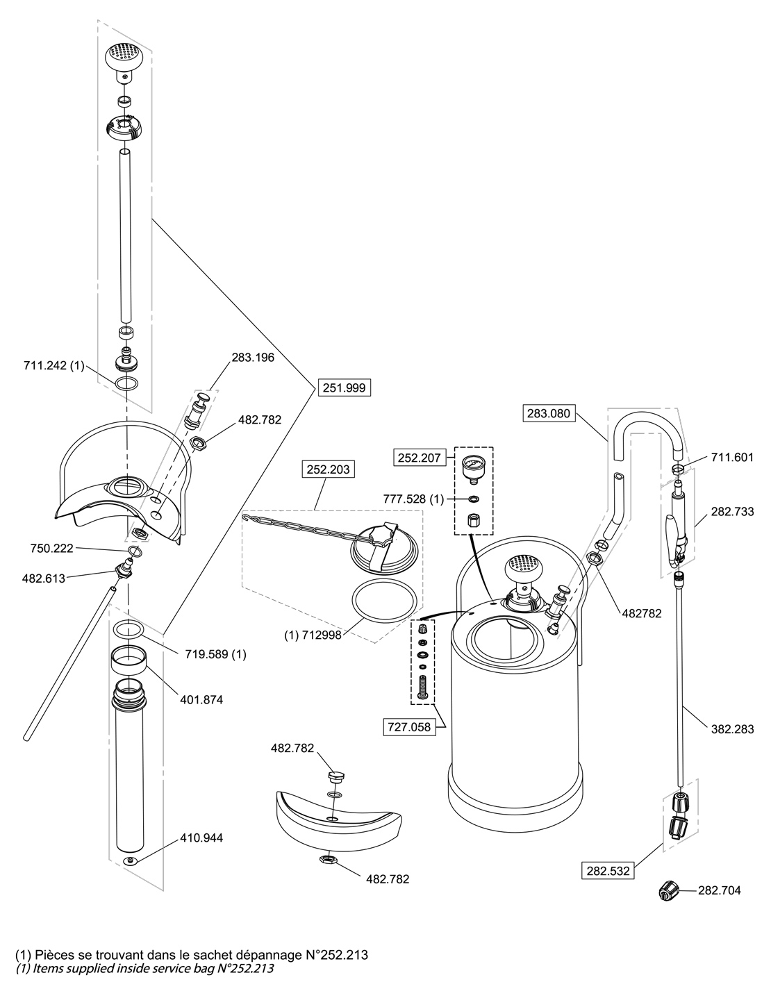 Pièces I9 CMP (Ref. 100-002-559)